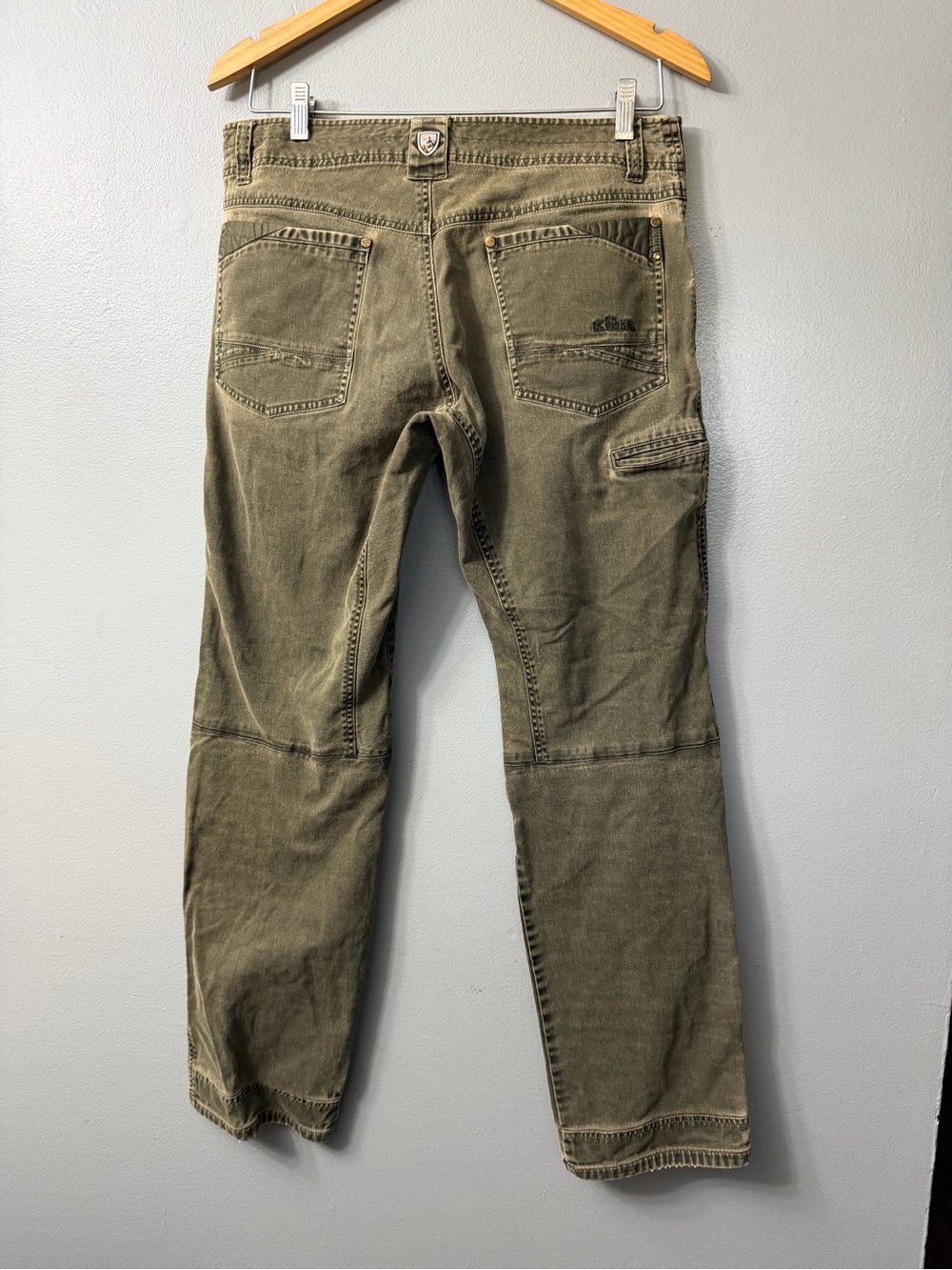 Kuhl Easy Ryder Mens Olive Green Casual Pants 33x34 - Picture 3 of 9